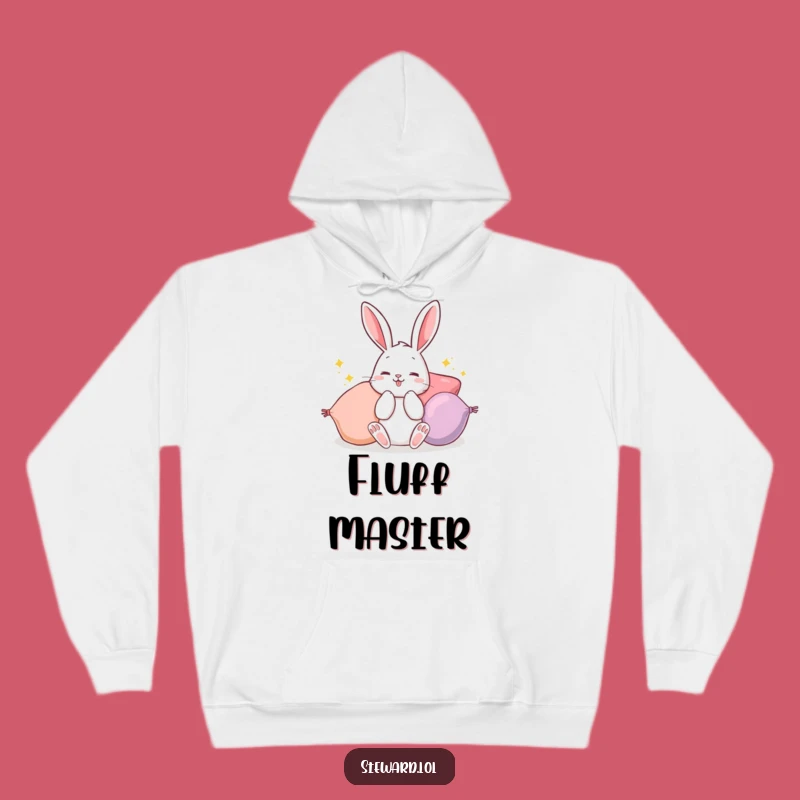 Cozy Funny Bunny Hoodie: Fluffy Rabbit & Cushions - Warm & Whimsical Gift!