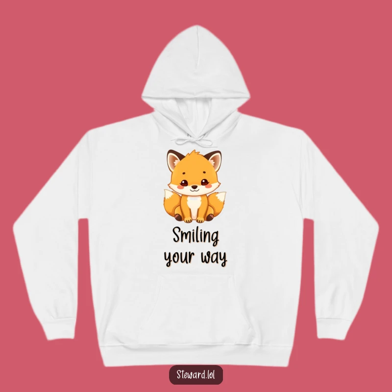 Cozy Funny Fox Hoodie: Welcoming Cub - Warm & Friendly Funny Gift!