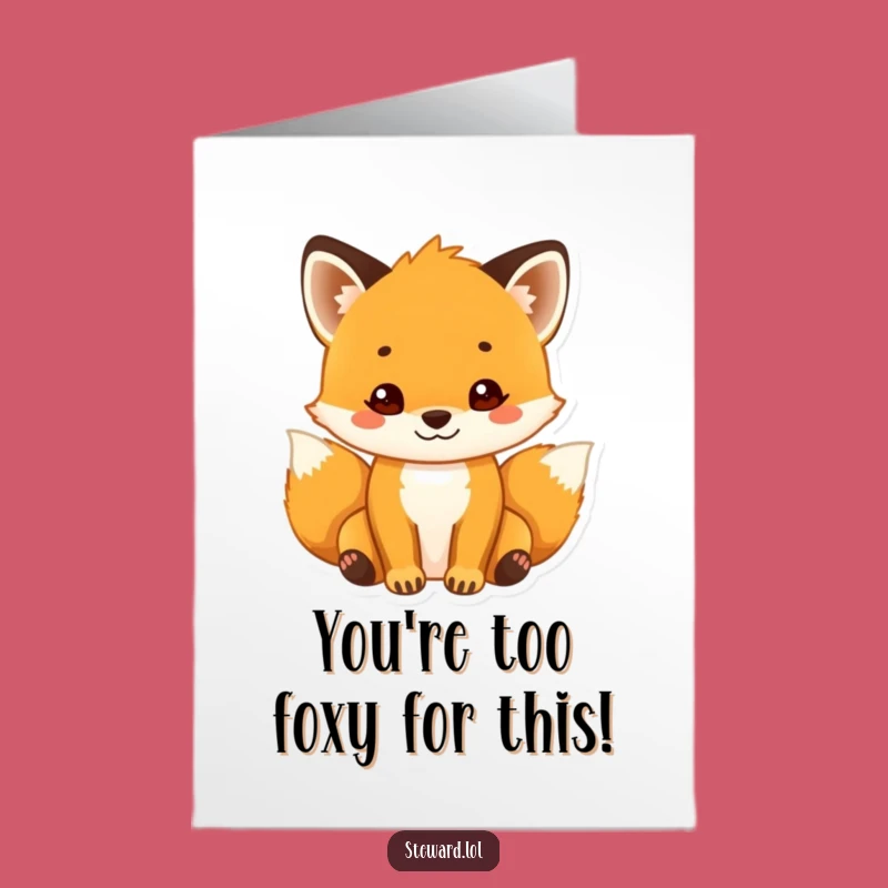 Free Printable Congrats Card: Fox's Cheerful Welcome! Hilarious Downloadable for Any Celebration