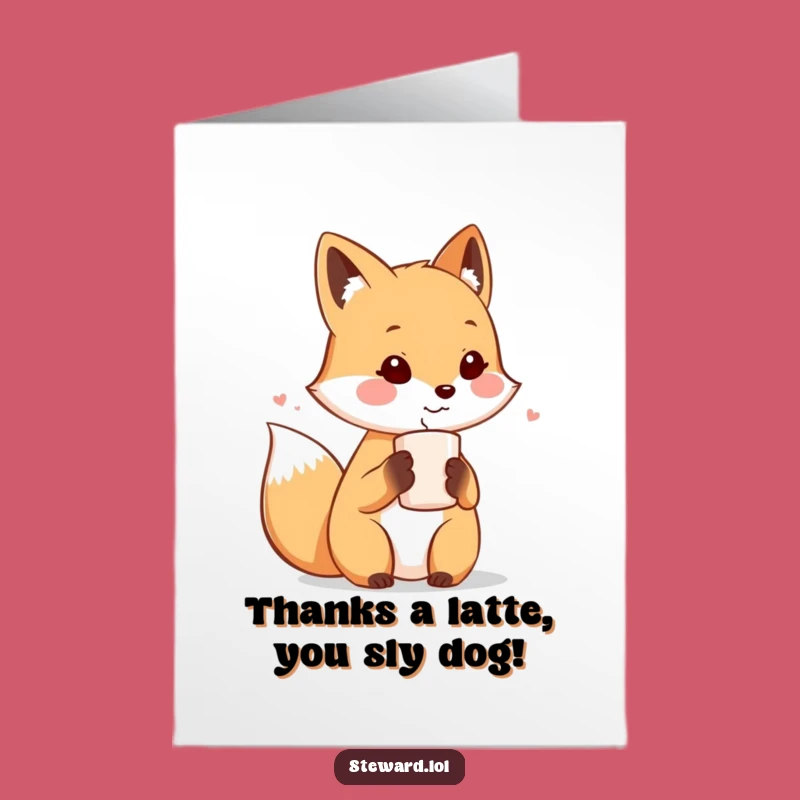Free Printable Thank You Card: Fox's Hospitality - Funny Downloadable for Gracious Thanks