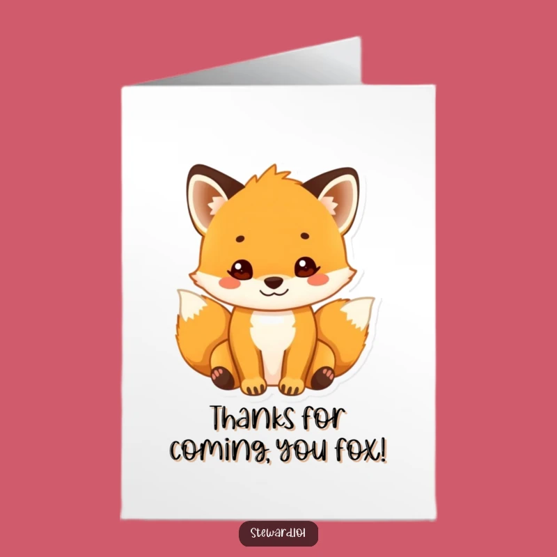 Free Printable Thank You Card: Fox's Grateful Welcome! Hilarious Downloadable for Your Thanks