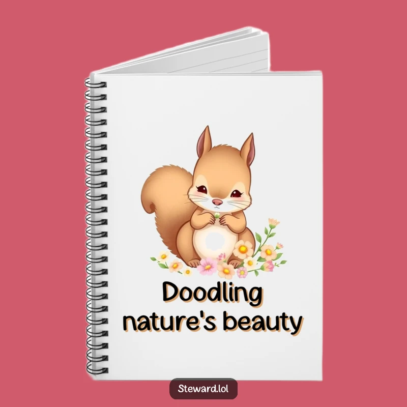 Funny Squirrel Notebook: Flower Arranging Journal - Artistic & Practical Funny Gift!